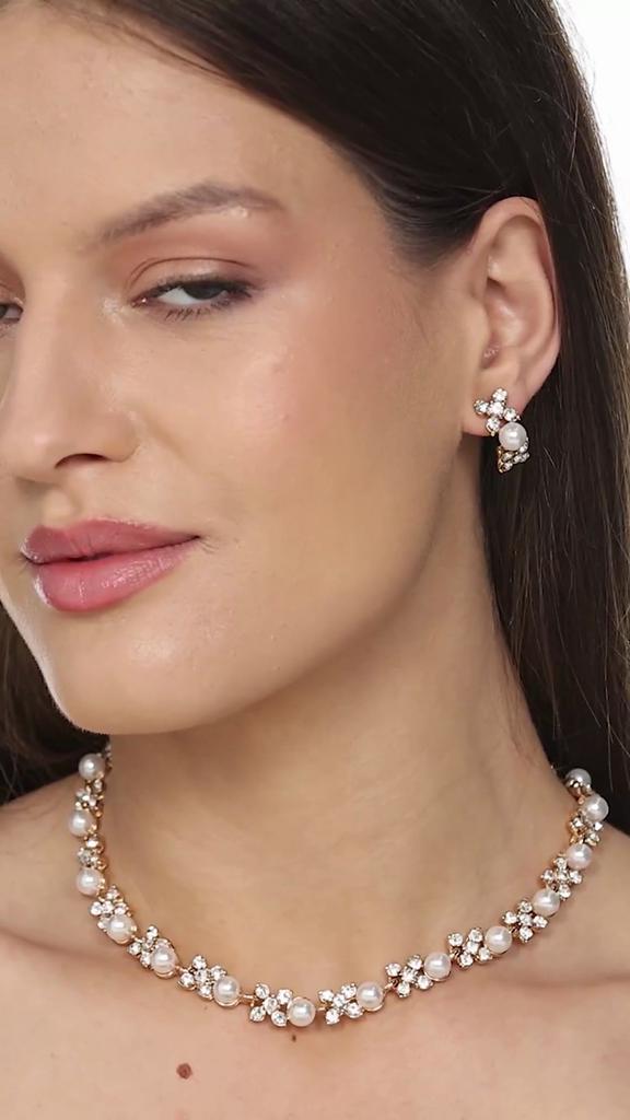 Necklace Jewellery Set for Women Latest Stylish Design Fancy Pearl Choker