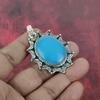 Sleeping Turquoise 925 Solid Sterling Silver Pendant, Handmade Gemstone Pendant Jewelry, Gifts For Wife Brand New Pendant