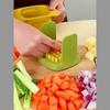 2-in-1 Vegetable Chopper Dicing Slitting Tool Hand Pressure Potato Carrot Onion Dicer Slicer Chopper Chips Cutting Box Gadgets