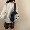 Student School Bag Women's Contrast Color Stitching Lightweight Small Backpack Travel Backpack