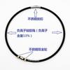 Ruota d'oro doppia corda di silicone a ioni negativi collana in acciaio inossidabile oro 18 carati ciondolo gioiello in acciaio al titanio