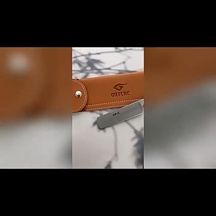 Retro Holzgriff   10 Stück Klingenkopf Rasierhobel Klapprasierer Männer Gesichtsreinigungs-Pflegewerkzeug