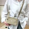 Small Square Bag Women's Lightweight Nylon Multi-Layer Shoulder Crossbody Bag