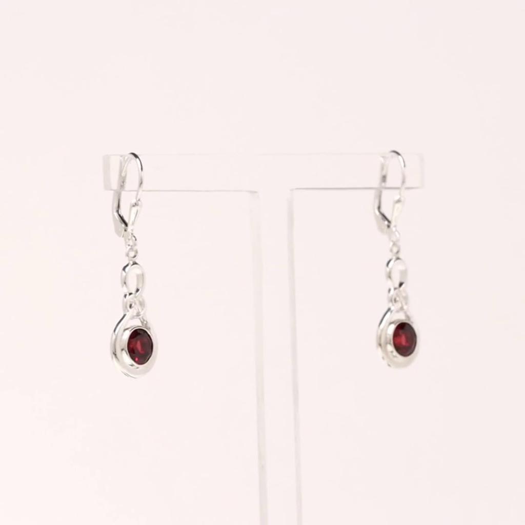LeCalla S925 Sterling Sliver Jewelry Leverback Infinity Celtic Knot Earrings For Women Teen And Girls