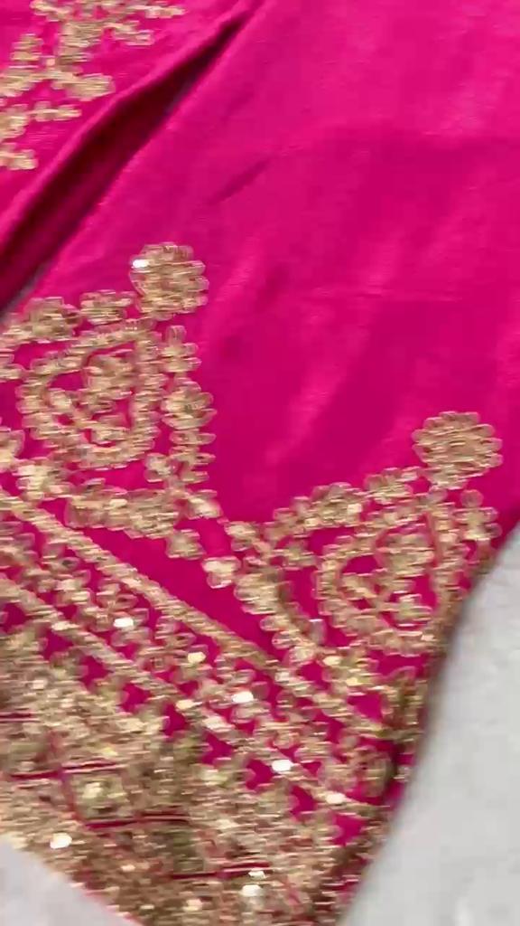 5 Different Coloured Embroidered Attractive Party Wear Chinon Silk Fabric Kurti Pair Has a Regular-fit To Customer