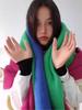 Autumn and Winter New Mohair Soft and Fluffy Solid Color Scarf for Women's Winter Versatile Imitation Cashmere Thick Warm Shawl