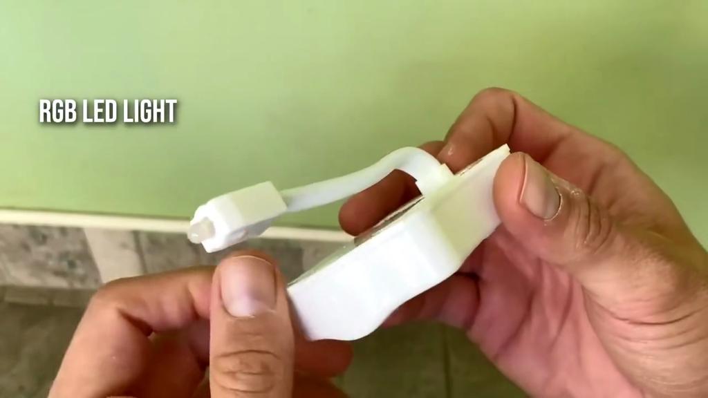 8/16 Colors Motion Sensor Light Wireless LED Night Light RGB Lamp Toilet Bathroom Atmosphere Light Colorful Sensor Night Lights