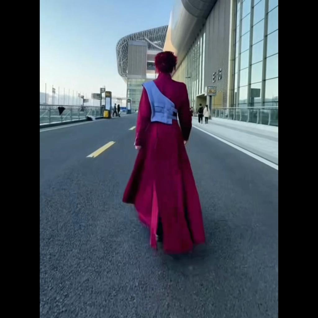 Gaara Cosplay Kostyme Sandfoss Femte Kazekage Rødt Hår Shinobi Ninja Tatoveringsklistremerke Sett Parykk Halloween Jul