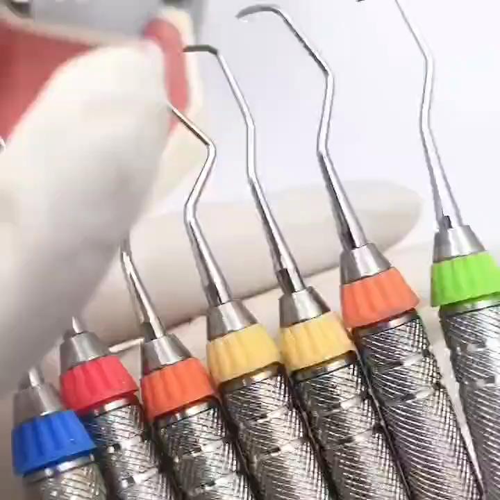 1 stk Høykvalitets Dental Gracey kuretter Periodontal skaler Rustfritt stål Periodontale benkuretter Perio