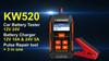 KONNWEI KW520 12V 24V Tester per batteria auto Strumento di riparazione a impulsi Caricabatteria Strumento diagnostico OBD2 3 in 1 di alta qualità