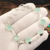 Aqua Chalcedony Gemstone 925 Fine Silver Jewelry Handmade Bracelet Birthday Gift RB-14-18