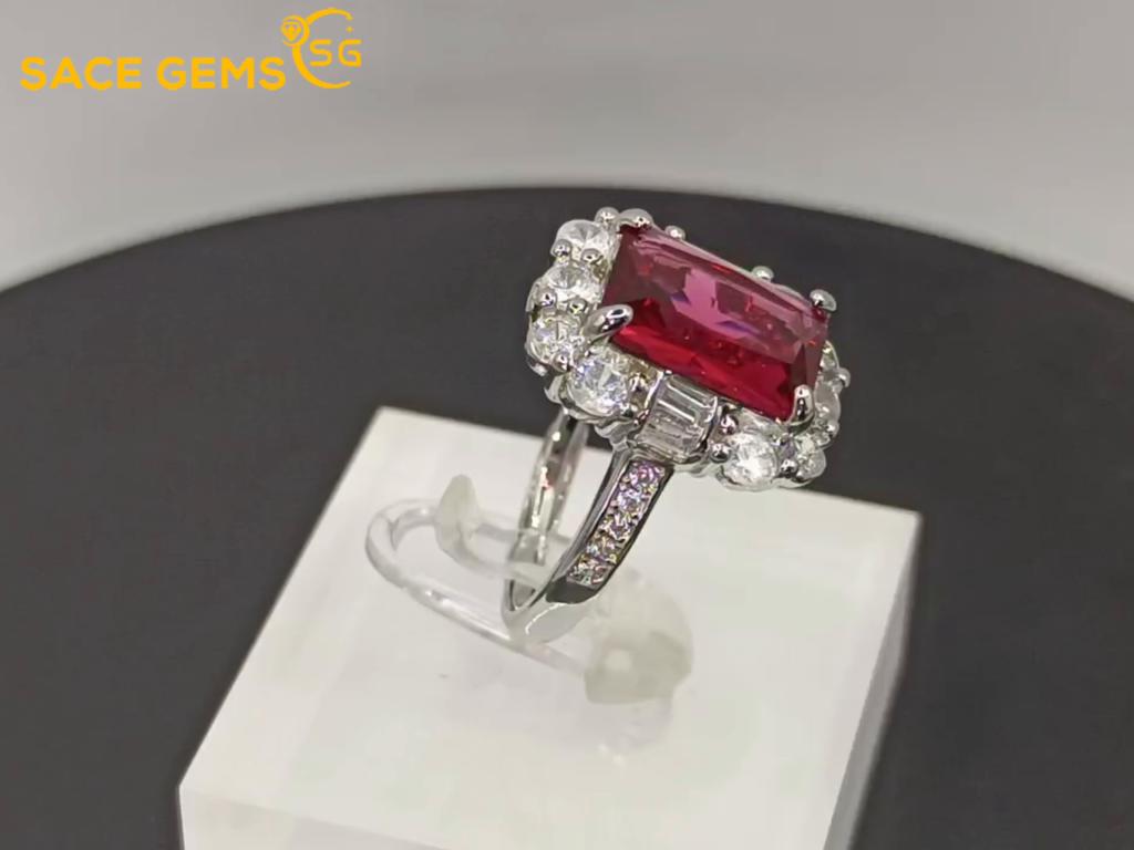 Sace Gems Bague classique en alliage de cuivre et Zircon, bijoux pour dames, cadeau de fête de promesse de mariage