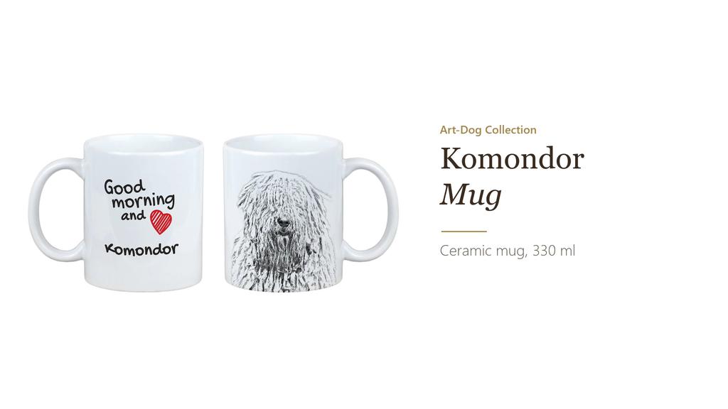 Komondor, Hungarian sheepdog, Mop Dog – Cup with a dog, personalized cup with a print | Art-Dog