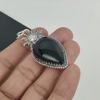 Natural Black Onyx Gemstone Pendant 925 Sterling Silver- Handmade Design, Everyday Wear Jewelry, Unique Black Onyx Pendant Wadding Gifts