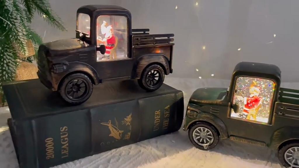 Christmas Ornaments Christmas Vintage Truck Christmas Eve Atmosphere Arrangement Ornament Model Christmas Gifts