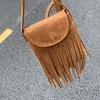 New Mini Simple Mobile Phone Bag High-end Fashion Fringed Bag Retro Suede Women's Bag