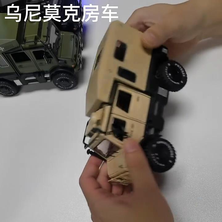 1:28 Scale Benz Unimog Car Model, Diecast Pull Back Car Toy Car, Doors Open, Light and Sound, Boys Toys Kids Adults Gifts