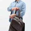 Mochila de Negocios para Hombre de PU Mochila Escolar Grande para Estudiantes