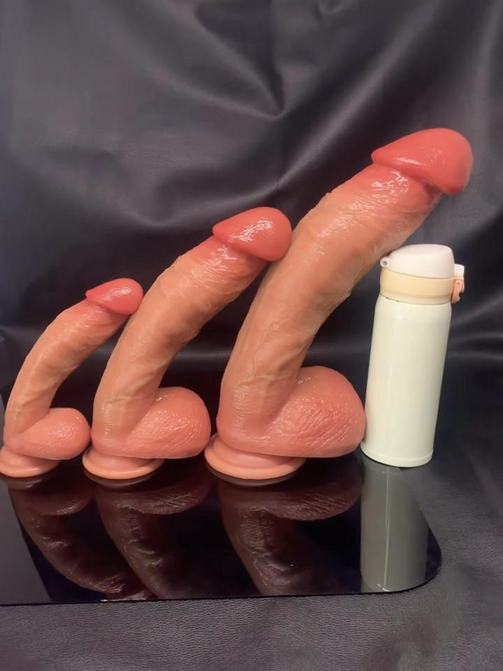 Super Stor 14,17'' Dildo med 3,1'' Bulbehode – Myk Dobbeltlags Silikon, Sugekopp, for Menn og Kvinner