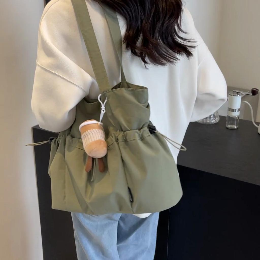 Large Capacity Tote Bag Women's Shoulder Bag Student's Class Lightweight Commuter Bag