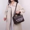 Vintage Shoulder Bag PU Crossbody Bag Large Capacity Women's Multi-Layer Handbag