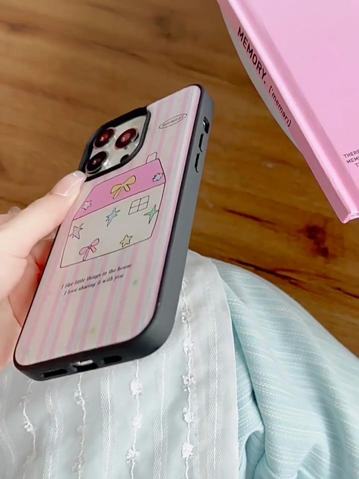Epoxy Resin Epoxy Phone Case Compatible and Suitable for Huawei iPhone15 14 13mini/12/11promax/xsmax/xr 7/8plusSE Cute Little House