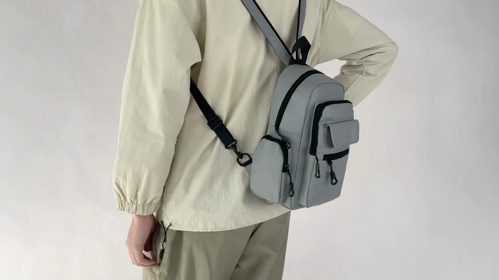Men's Chest Bag Lightweight Outdoor Shoulder Bag Commuter Travel Backpack
