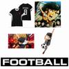 Captain Tsubasa Hyuga Lenders Fußball Fußball Cosplay T-Shirt Trikot Japan Tiger Cartoon Animation Druck Schnelltrocknend Vintage Kurzarm Uniform