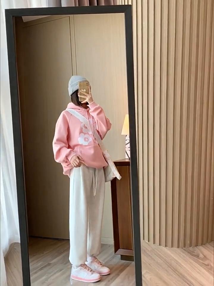 Pantalon de survêtement pour femme, taille haute, fin, ample, deux pièces, pantalon décontracté à jambes larges, pantalon de protection polyvalent à cordon de serrage