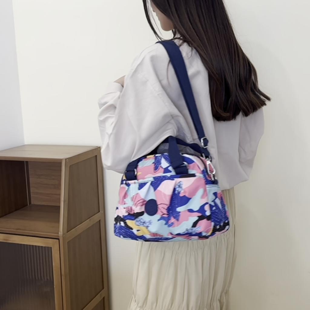 Large Capacity Nylon Mother Bag Multi-Compartment Shoulder Bag Printed Crossbody Bag