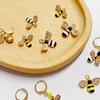 Accesorii metalice din aliaj de albine mici, cu setare de ulei, 2 buc, pentru realizarea componentelor de bijuterii, bricolaj, colier, brățară, cercei