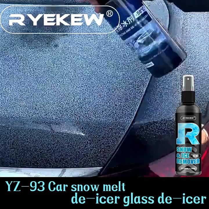 100ml Melting Ice and Snow Remover Winter Car Glass Fast Melting Ice and Snow Remover Front Windshield Window Anti-snow Agent