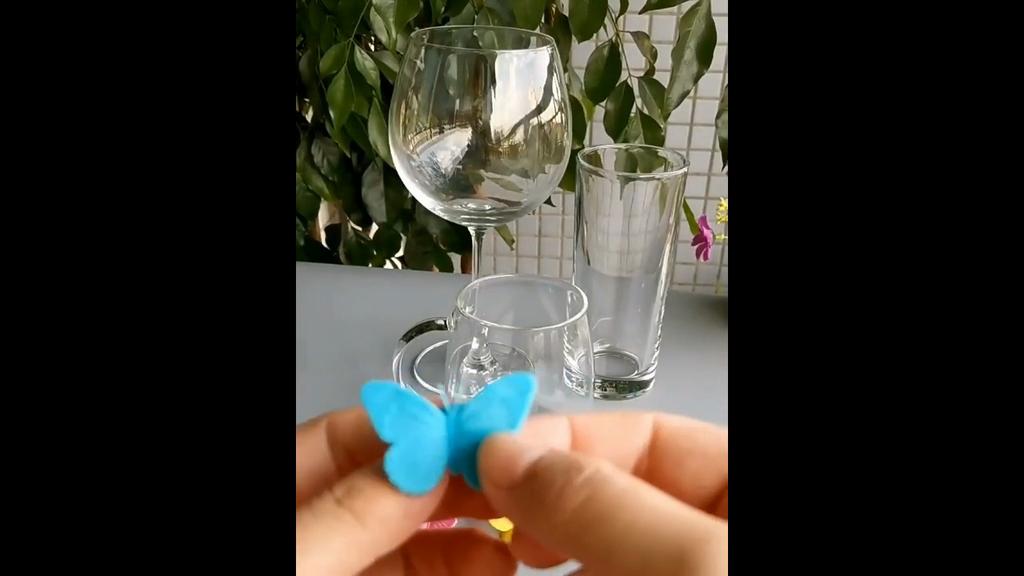 12Pcs Wine Glass Charms, Butterfly Charms, Wine Glass Charm for Parties, Saloon, Potlucks, Weddings