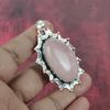 Rose Quartz Jewelry, 925 Solid Sterling Silver Pendant Handmade Gemstone Jewelry, Gifts For Wife Brand New Pendant