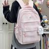 Plaid Backpack Student Class Commuter Schoolbag Women's Lightweight Multi-Compartment Large Capacity Backpack