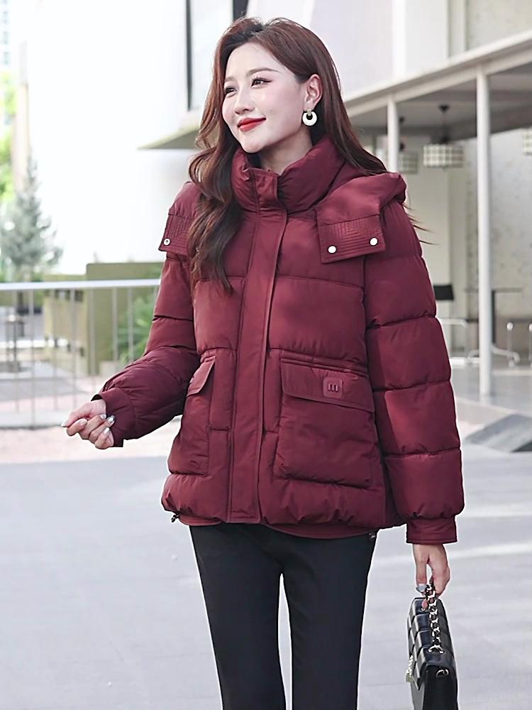 Fashion Female Coat Winter Warm Parkas Hooded Casual Loose Thick Women's Jackets
