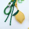 Yogodlns Pendentif Sac à Dos Citron en Similicuir d'Été Ornement de Sac à Main Tissé en Nylon