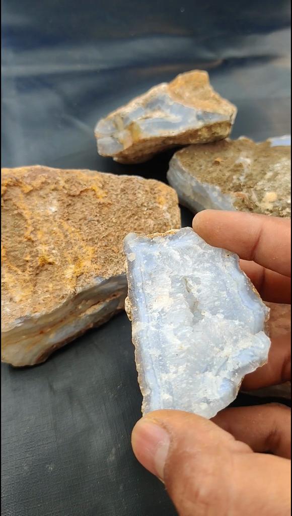 Blue Lace Agate Rough, Blue Lace Agate Gemstone Raw, Loose Gemstone Rough, Semi Precious Stone Rough.