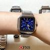 Men's Multifunction Watch Square Dial Classic Fashion Style Luminous Waterproof Steel/Silicone Strap Quartz Wristwatch Male