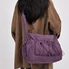 Women's Drawstring Shoulder Bag Sports Crossbody Bag Lightweight Storage Bag