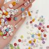 200Pcs Acrylic Flat Beads For DIY Necklace Bracelet Earrings Jewelry Making Craft Accessories