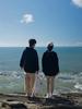 Autumn/Winter Pearl Series Fleece Hooded Dropped Shoulder Sweater, Casual Long Sleeved Couple Clothes,Trendy Brand  Unisex