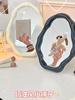 Cloud-Shaped Aesthetic Mirror – Creamy Irregular Vanity Mirror for Desk or Wall Mount, Cute Decorative Makeup Mirror, Trending On Ins
