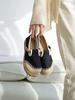 Women's Ethnic Style Embroidered Slip-on Cloth Shoes Comfortable Breathable Round Toe Low-top Flat Linen Shoes