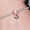 Bamoer Roztomilé kouzla astronautů 925 Sterling Silver Originální designový přívěsek vhodný pro základní náramek Dámské šperky ze stříbra