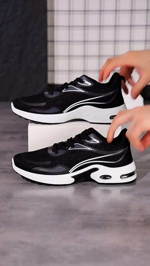 Men's Sports Shoes, New Spring Men's Shoes, Trendy Mesh Cushioned Shoes, Soft Soled Comfortable Running Shoes