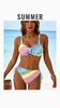 2026 New Style Striped Bikini One-Piece Three-Point Sexy Backless Swimsuit