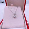 Tancise S925 Sterling Sølv Moissanite Luksus Personlighet Anheng Halskjede Klassisk Tidevann Halskjede Kvinner Festgave