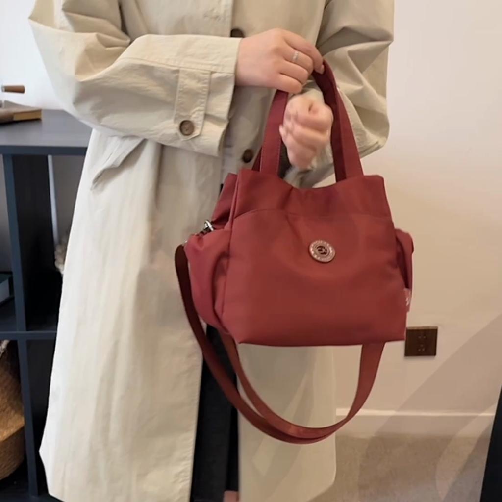 Women's Solid Color Handbag Shoulder Crossbody Bag