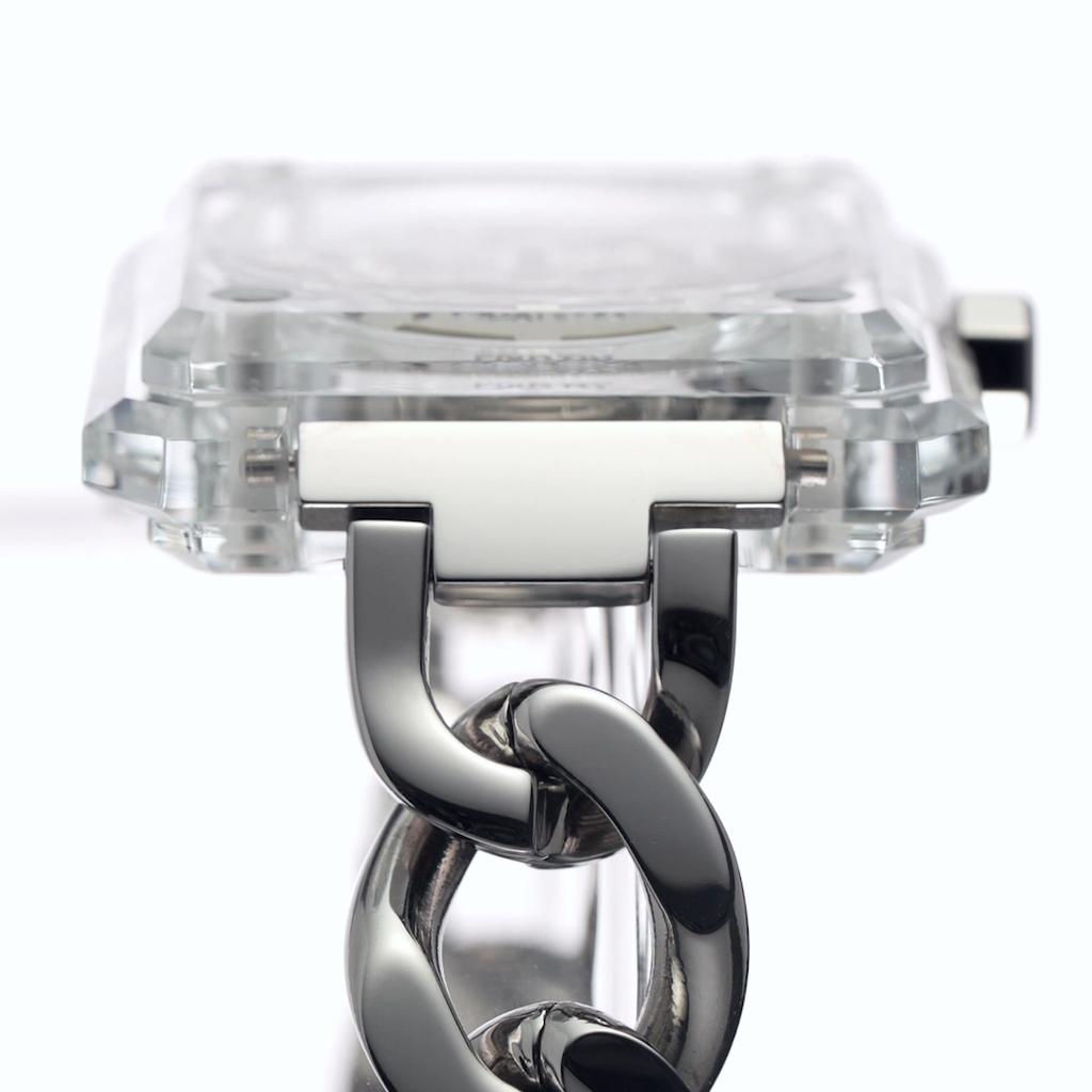 CIGA Design Mechanical Watch  Shine Ice Beauty Full Transparent Gemstone Crystal Women's Watch Square Fashion Women's Watch